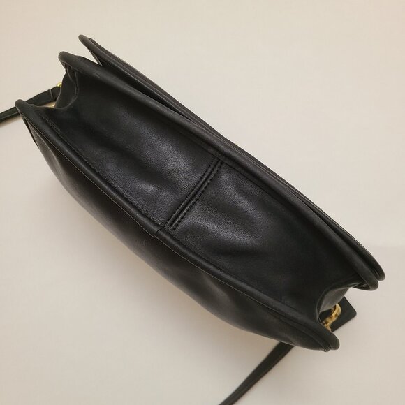 Vintage 90s Black Coach 9635 Convertible Clutch Removable Shoulder Strap - Picture 8 of 13